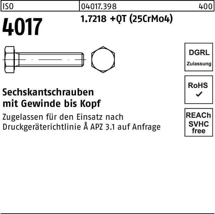 Immagine prodotto Bufab Vite a testa esagonale ISO 4017 VG M 16 x 120 1.7218 +QT (25CrMo4) (25 Viti per pezzo)