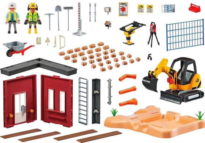 Produktbild Playmobil Minibagger mit Bauteil (70443, Playmobil City Action)