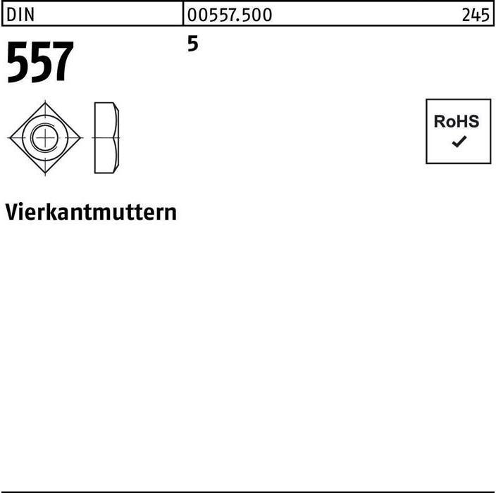 Actual product image Square nut DIN 557 M 16 5