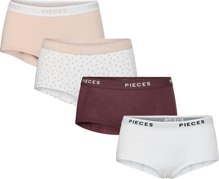 Pieces PCLOGO 4er-Pack Boxershorts