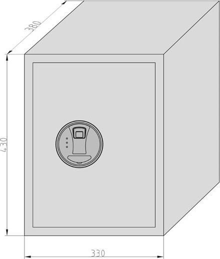 Image du produit BASI 2115-0013-FP EMT 380 - Serrure à empreinte digitale pour coffre-fort