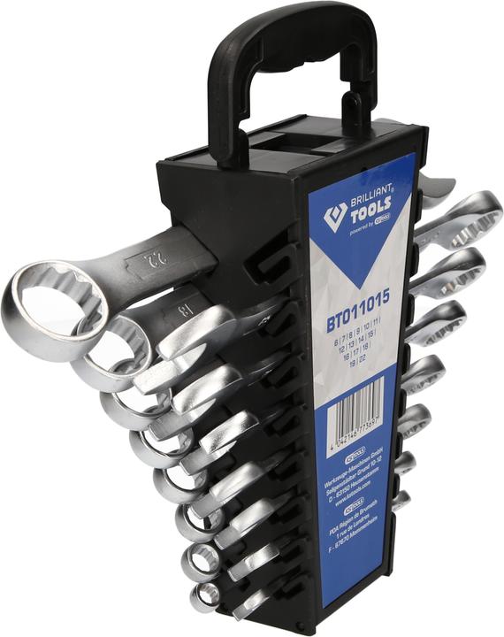 Produktbild Brilliant Tools Schlüsselsatz (18 mm, 10  mm, 15 mm, 13 mm, 17 mm, 22 mm, 12 mm, 14 mm, 19 mm, 11 mm, 16 mm)