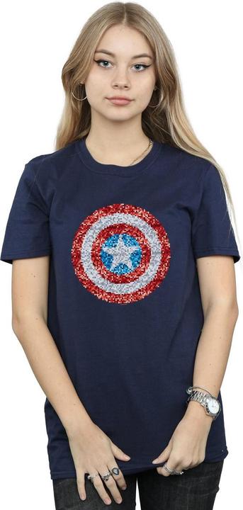 Produktbild Captain America Pixelated Shield TShirt (XL)