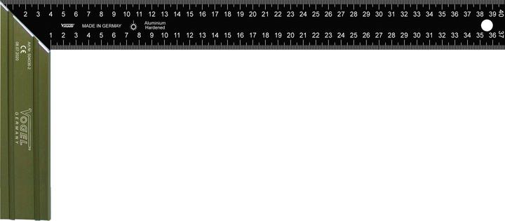 Produktbild Vogel Tischlerwinkel 400x170mm HRB70 Gehrung+Mass,Alugriff, blendfr.
