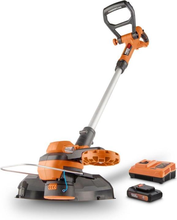 Actual product image Powerplus Dual Power Lawn Trimmer 20V Ø 250mm - incl. battery 20V 2.0Ah and charger - 1 Acc.