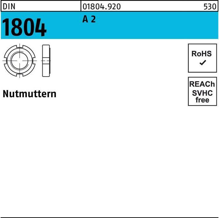 Produktbild Nutmutter DIN 1804 M 24 x 1,5 A 2