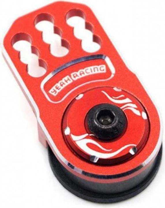 Yeah Racing Servo-Saver Aluminum Plate Red