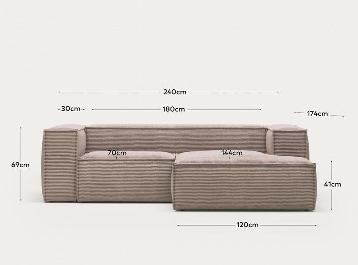 Actual product image Kave Home Blok (3-seater, Corner sofa)