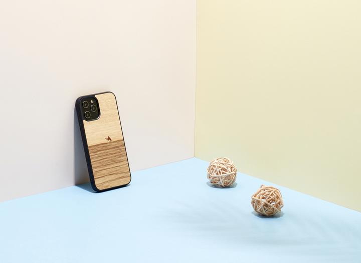 Immagine prodotto Man.Wand Custodia &WOOD per iPhone 12/12 Pro terra juodas (Apple iPhone 12, Realme 12 Pro+)
