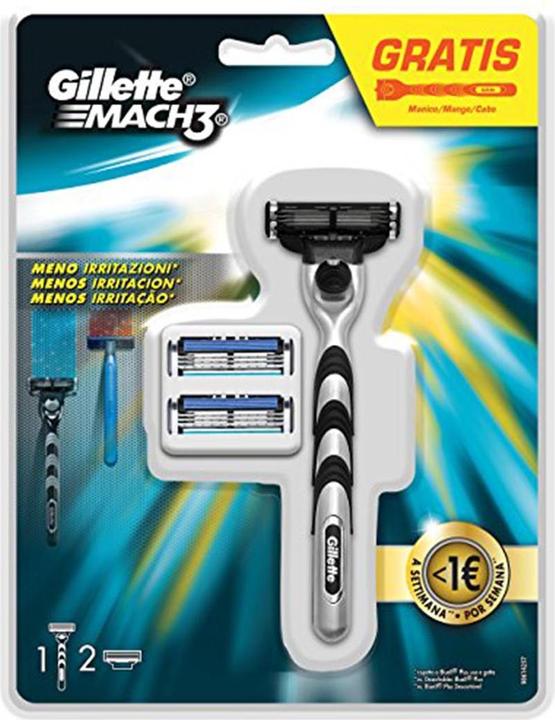Gillette Mach3 3er-Pack Klingen mit freiem Griff