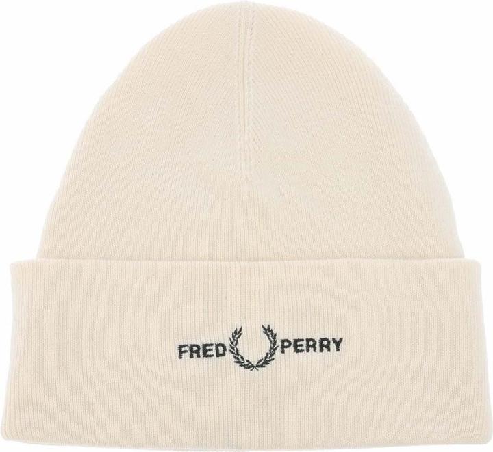 Actual product image Fred Perry Mens Graphic Ribbed Beanie