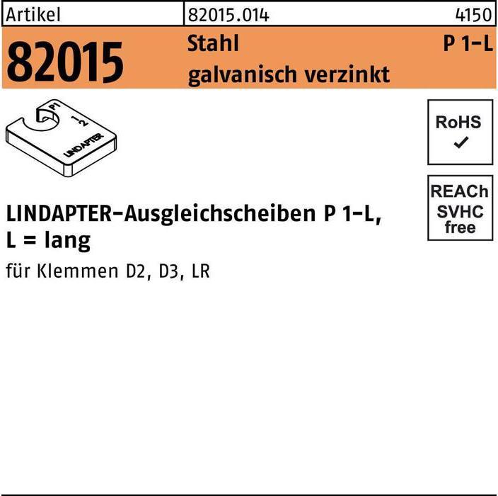 Productafbeelding Lindapter Shim R 82015 GTW 40 P1 M 10 / 5.0 Gegalvaniseerd staal