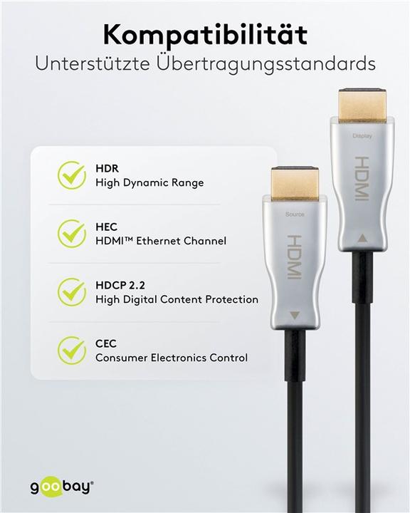 Produktbild Goobay HDMI (Typ A) — HDMI (Typ A) (10 m, HDMI)