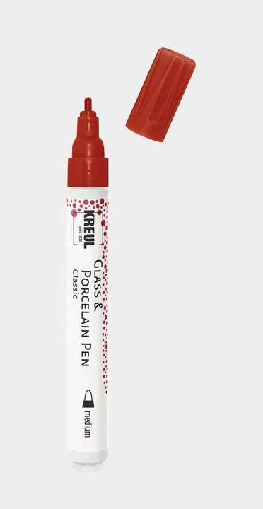 Produktbild Kreul Glass & Porcelain Pen Classic medium (Dunkelrot)