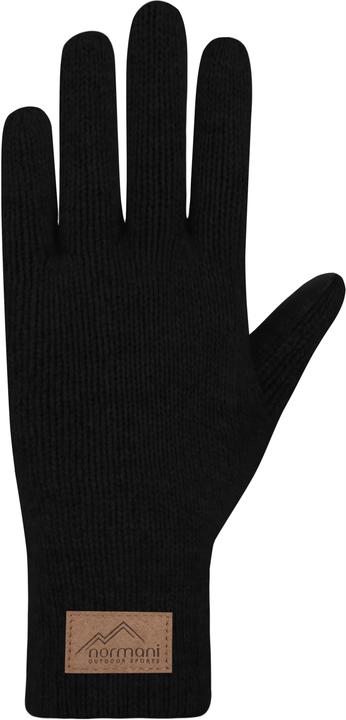 Actual product image Normani Damen Merino Strick-Fingerhandschuhe mit Schafleder „Nakara" - 9643 (6.5)