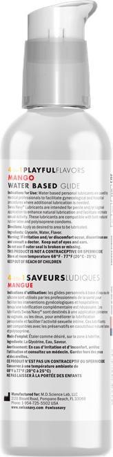 Nutritional values and ingredients Swiss Navy 4 in 1 Mango - 4 fl oz / 118 ml (118 ml)