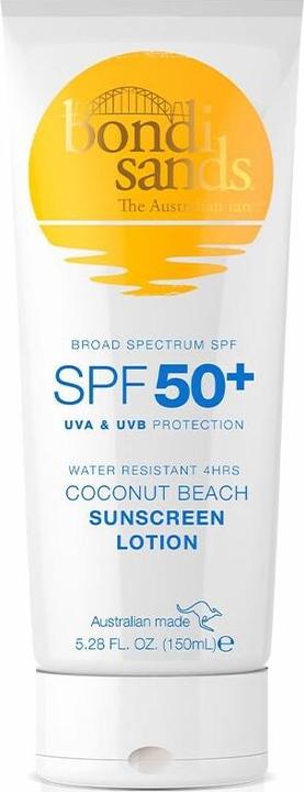 Immagine prodotto Bondi Sands SPF50+ lozione solare da spiaggia al cocco resistente all'acqua per 4 ore 1 (Latte solare, SPF 50+, 150 ml)
