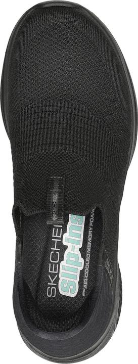 Produktbild Skechers 149708/BBK Ultra Flex 3.0-Cozy Streak Damen Sneaker Turnschuhe Slipper VEGAN schwarz (38)
