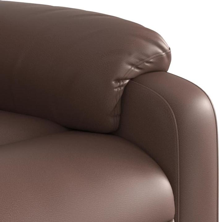 Actual product image VidaXL Massage armchair electric stand-up aid recliner armchair armchair brown imitation leather