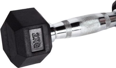 Actual product image Fitcom Hex Dumbbell 2 kg