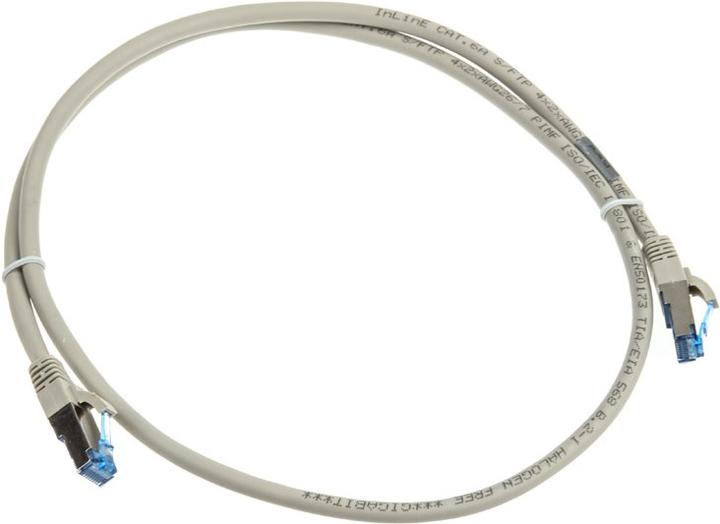 Actual product image InLine Patch cable Cat.6A, S/FTP (PiMf), 500MHz (S/FTP, CAT6a, 1 m)