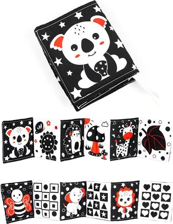 Produktbild Activity Board Neugeborenes Baby Tuch Buch 0 12 Monate Spielzeug waschbar ungiftig frühe Lesungen Tuch Stoff