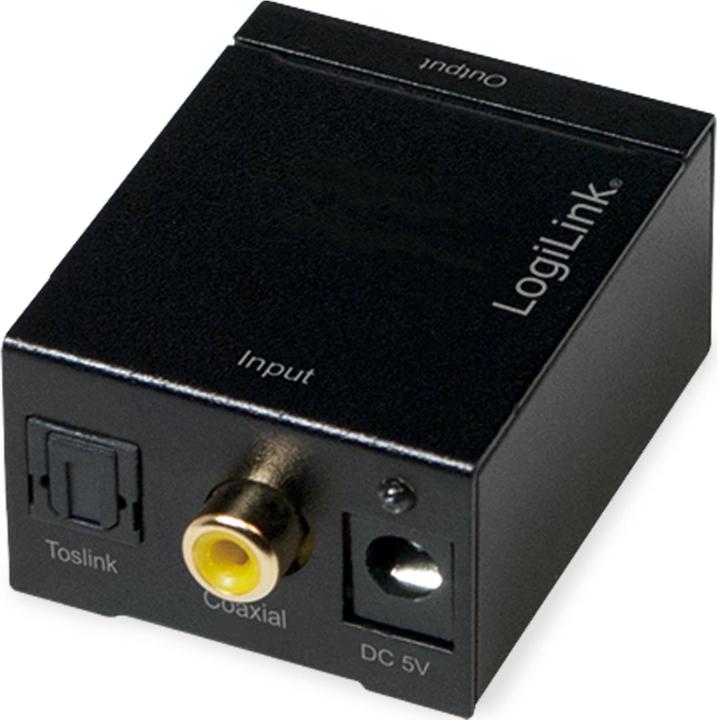 Image du produit LogiLink Adaptateur coaxial et Toslink (Numérique -> Analogique)