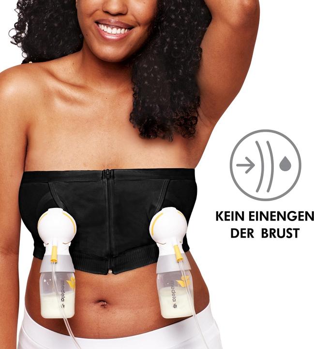 Image du produit Medela Soutien-gorge à pompe mains-libres, noir, M (Easy Expression 2.0) (M)