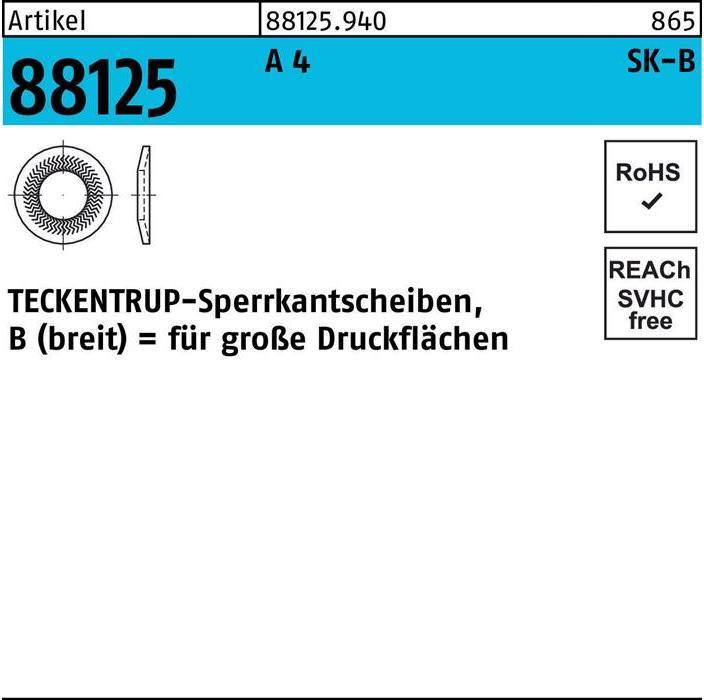 Actual product image Teckentrup Lock washer R 88125 B 8x22.25x1.9 A 4