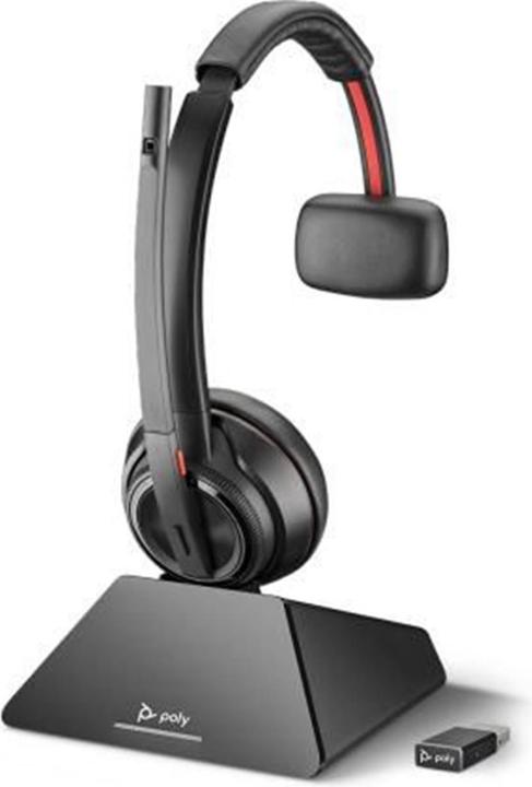 Image du produit Poly Savi 8210 UC casque sans fil portable bureau/centre d'appels Bluetooth noir (Sans fil)