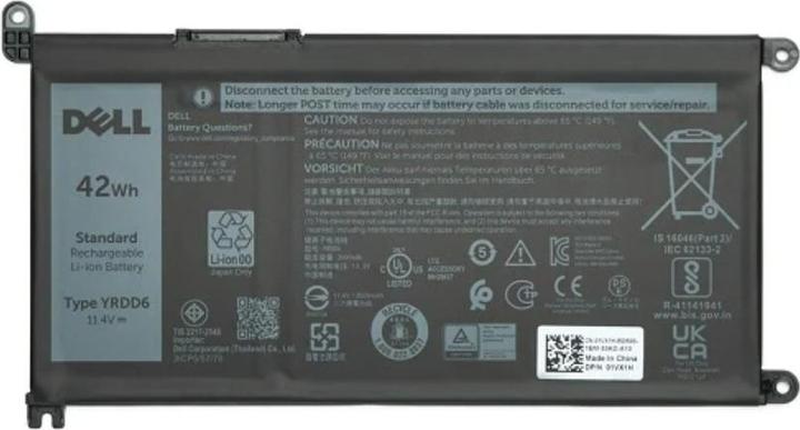 Image du produit Dell Battery Latitude 7400 / PWS 3540 4C 68 WHR OEM: 9JRYT C5GV2 (4 cellules, 8500 mAh)