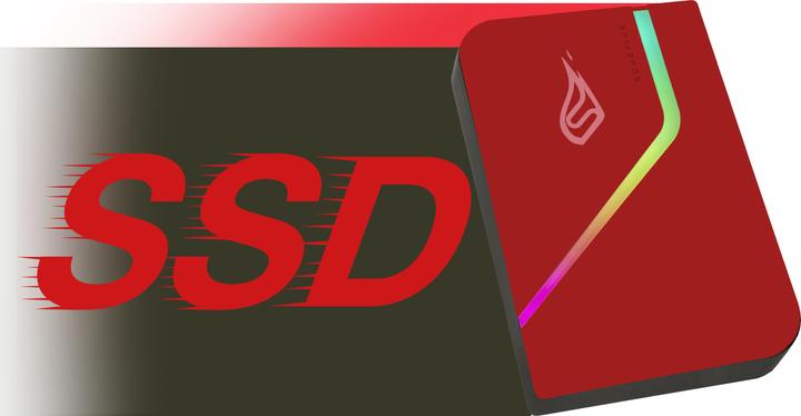 Actual product image Verbatim SureFire PyroDrive Gaming SSD USB 3.2 Gen 1 1 TB Red (1000 GB)