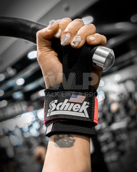 Actual product image Schiek Deluxe Lifting Straps 1000-PLS RED