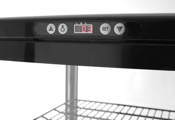 Produktbild Hendi Kühlvitrine schwarz 270 l Anti-Beschlag 1913 mm h (270 l)