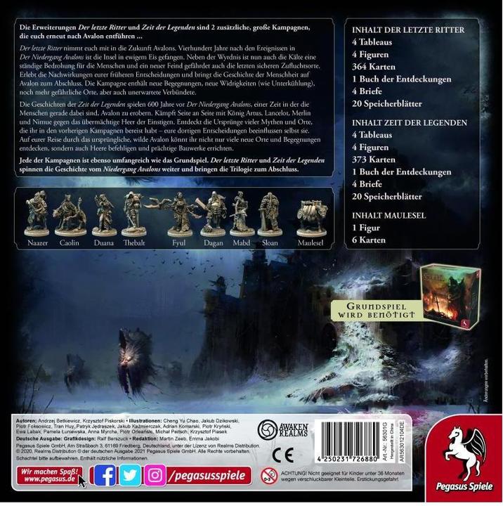Actual product image Pegasus 56301G - Tainted Grail: Der letzte Ritter + Zeit der Legenden (DE-Erweiterung) (German)