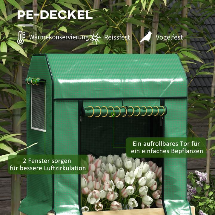 Produktbild Outsunny Hochbeet mit PE-Abdeckung
