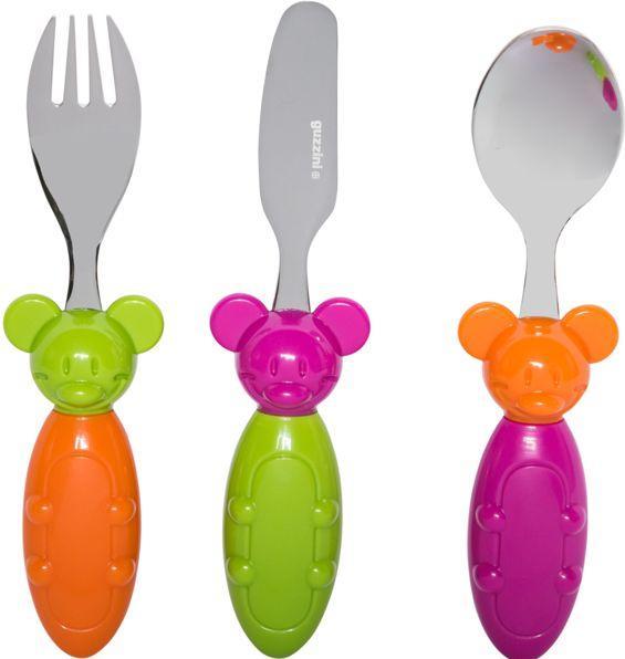 Guzzini 07510052 Fratelli Bimbi children's cutlery Tip Top Tap ABS PP (3 Piece, Cutlery set)