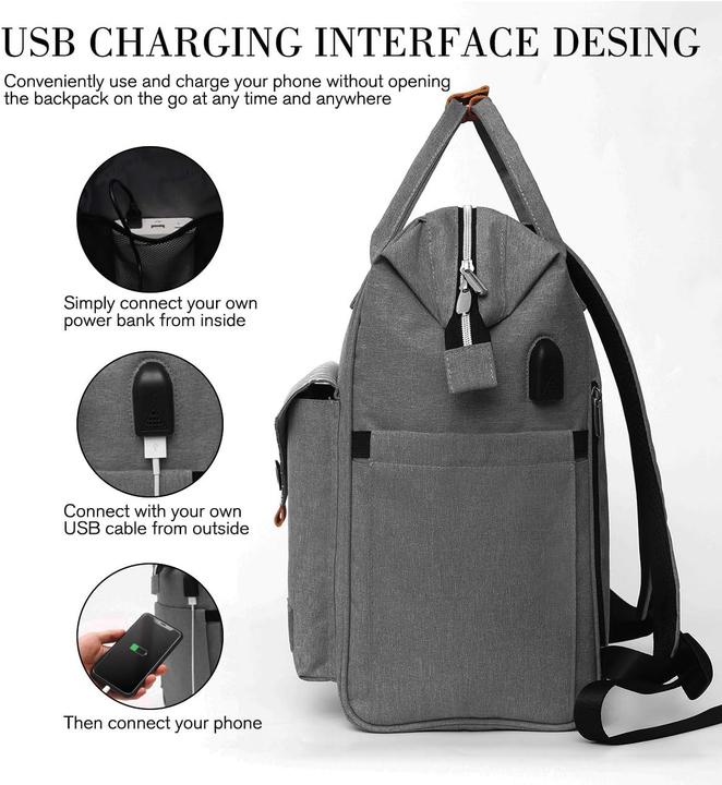 Produktbild Rjeu Laptoprucksack mit USB-Anschluss