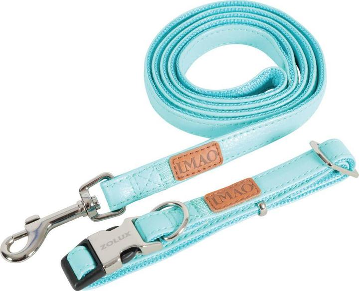 Actual product image Zolux Collar IMAO PICCADILLY 25 mm, turquoise (25, Dog, General)