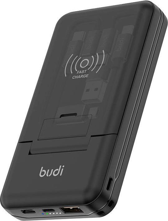 Actual product image Budi Power Bank, 10000mAh PD 10W (black) (10000 mAh, 37 Wh)