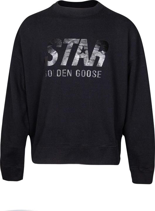 Golden Goose cotton crewneck sweatshirt color black