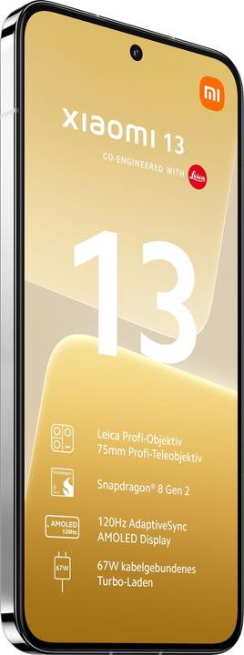 Productafbeelding Xiaomi 13 (256 GB, Wit, 6.36", Dubbele SIM, 50 Mpx, 5G)