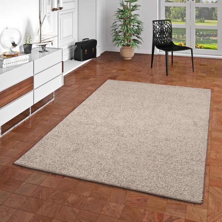 Produktbild Snapstyle Hochflor Velours Teppich Mona (100 x 100 cm)