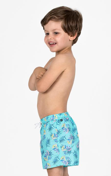 Actual product image Olaian Boardshorts Jungen 100 Palm türkis (122)
