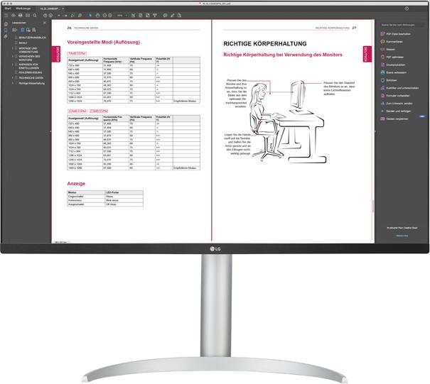 Produktbild LG 32UP550-W (3840 x 2160 Pixel, 32")