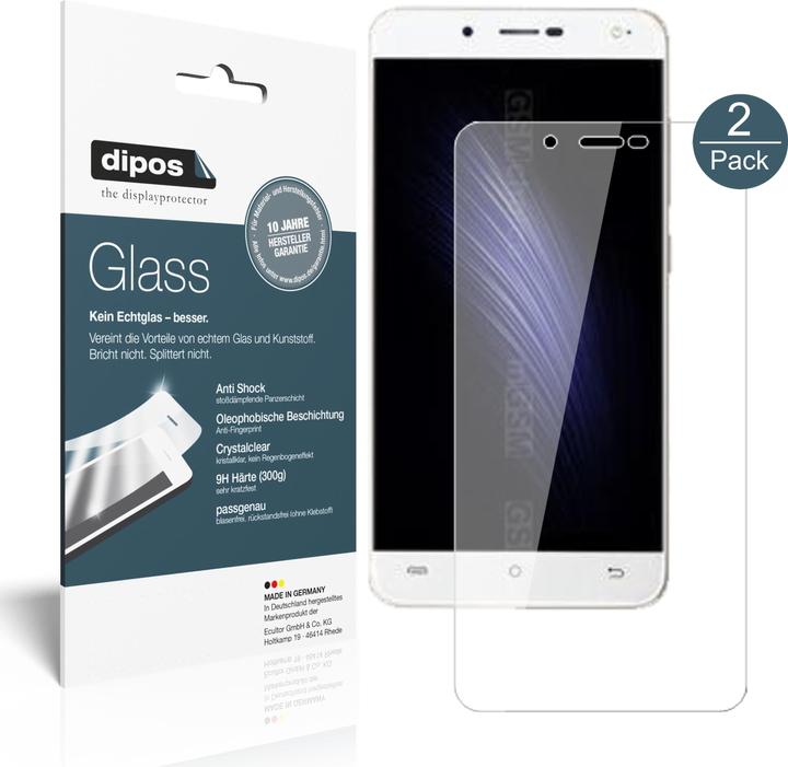 Produktbild Dipos Displayschutz Anti-Shock (2 Stück, Cubot Rainbow 2)