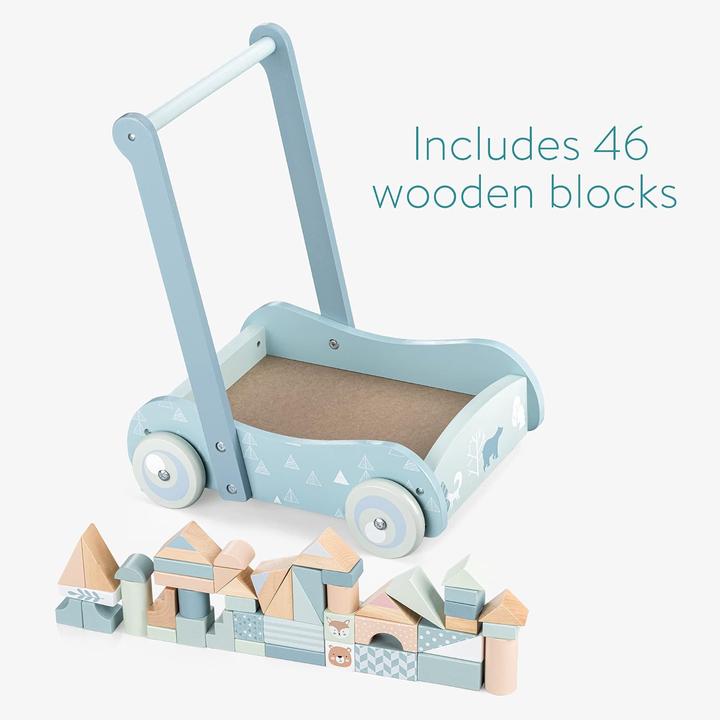 Produktbild Navaris Lauflernwagen aus Holz