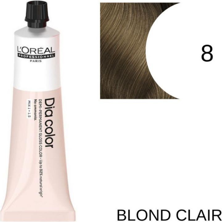 Actual product image L'Oréal Paris Loreal DIA Colour 8 Light Blonde 60 ml (8 Light blonde)