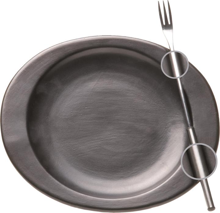 Actual product image Nouvel Cheese fondue plate with fork holder