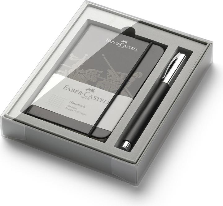 Immagine prodotto Faber-Castell Resina preziosa Ambition con taccuino (Nero, Argento, 1 x)